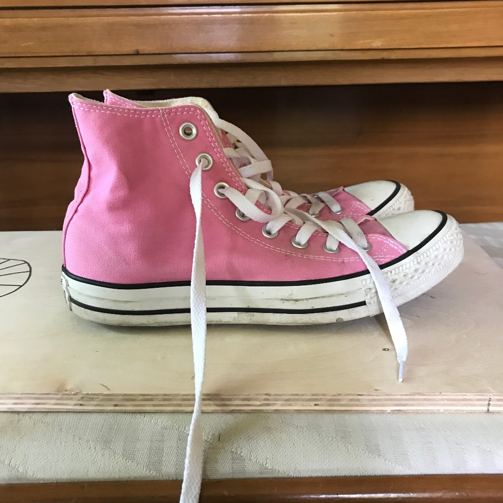 Pink Converse High Tops